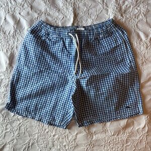 Vineyard Vines Men’s Swim Trunks blue gingham